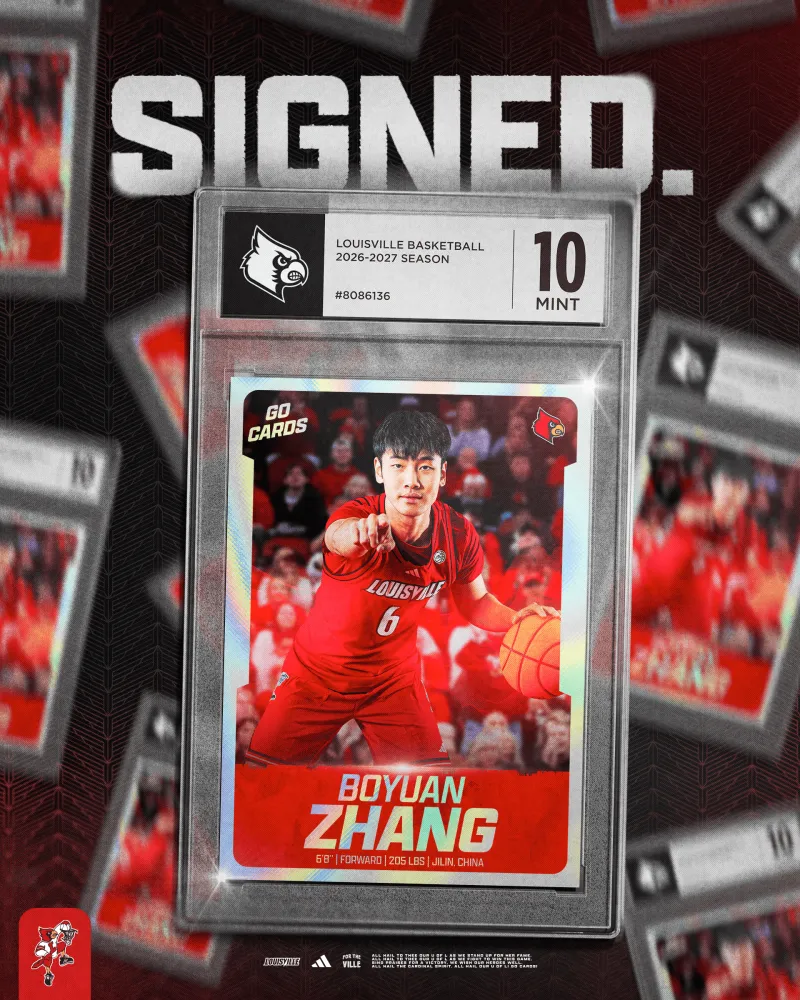 开云体育下载网址-NCAA路易斯维尔大学官方：中国前锋张博源正式加盟球队